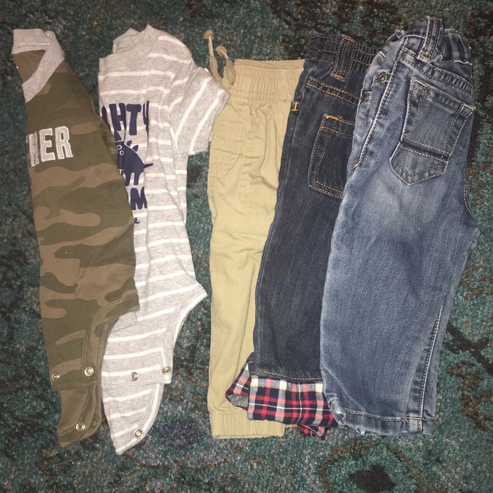 12 months - onesies and pants set